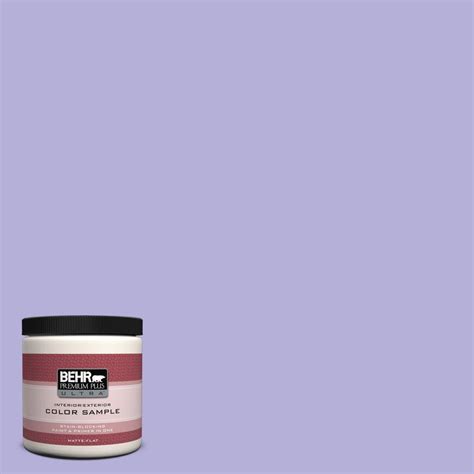 Choosing the best home depot paint can be intimidating. BEHR Premium Plus Ultra 8 oz. #630B-4 Freesia Purple ...