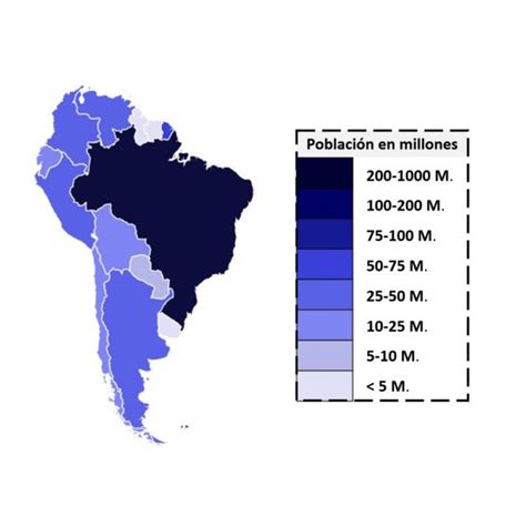 Países De América Del Sur Por Población 2019 Saber Es Práctico