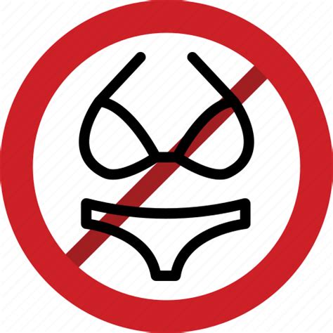 Bikini Forbidden Naked Nude Prohibited Stop Icon