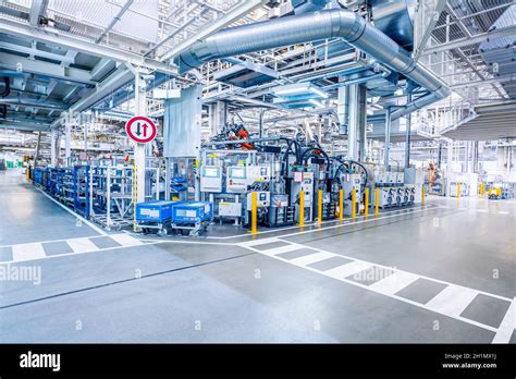 Factory Interior As Industrial Background Stock Photo Alamy