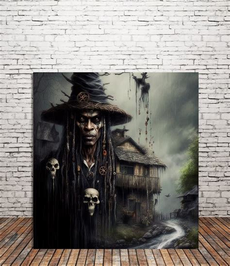 Papa Legba Art Print Or Canvas Guardian Of The Crossroads Voodoo Black Magic Witchcraft
