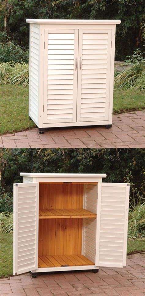 Outdoor Storage Cabinet Plans Woodworking Projects And Plans