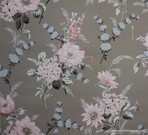 Discover more vintage, floral and wallpaper vector download for free! 1940's Vintage Wallpaper Floral Wallpaper with Large