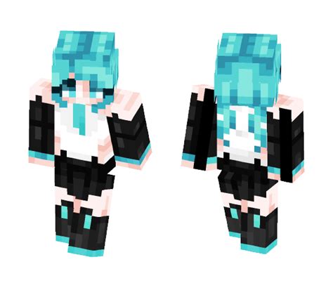 Get Hatsune Miku Vocaloid Minecraft Skin For Free Superminecraftskins