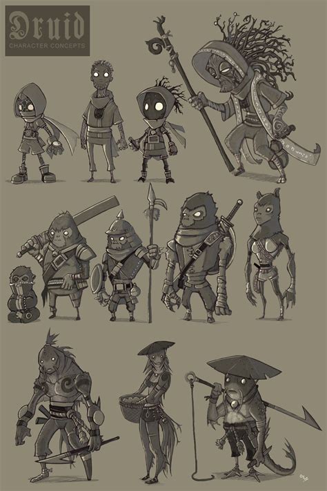 Druid Character Concepts By Elbrazo On Deviantart Game Character Design