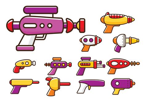 Desenhos Animados De Arma Laser Download Vetores Gratis Desenhos De