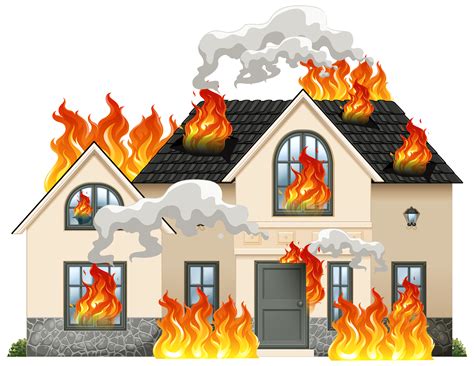 How to play free fire on pc? A modern house on fire - Download Free Vectors, Clipart ...