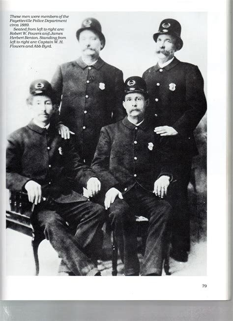 Members of the Fayetteville NC Police Department circa 1889