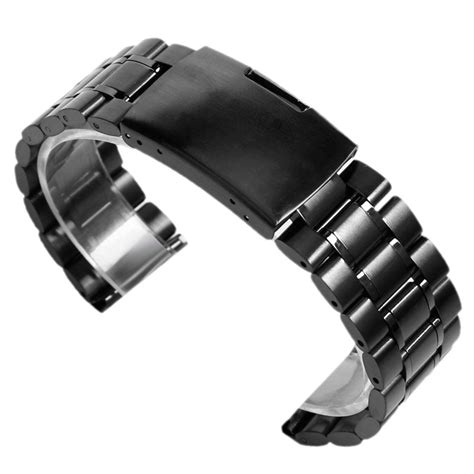 182022mm Men Stainless Steel Bracelet Solid Link Wrist Band Watch