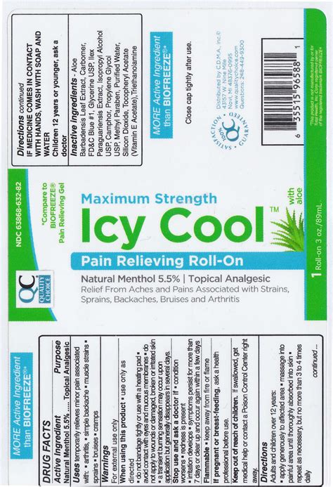 Icy Cool Maximum Strength Menthol Gel