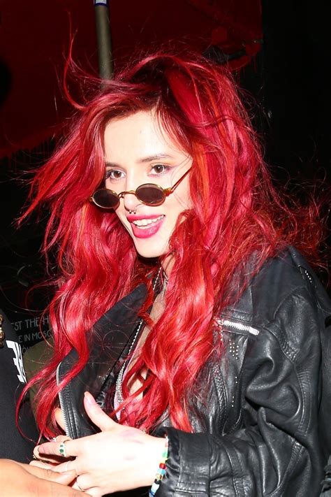 Bella Thorne Debuts Neon Red Hair Teen Vogue