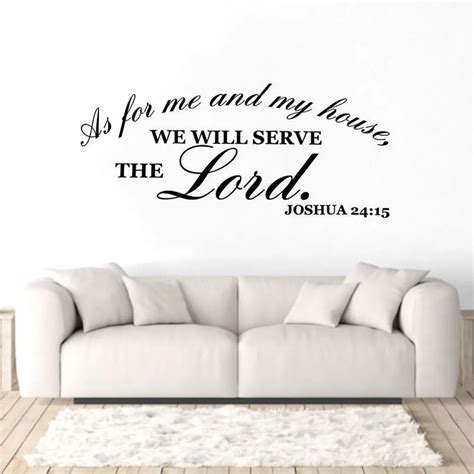 Home Décor Bible Verse Wall Decals Word Vinyl Removable Sticker Quote