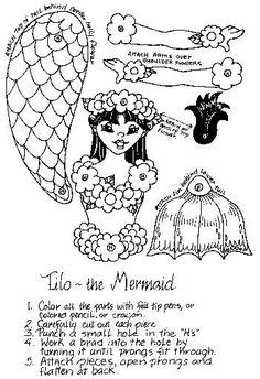 Download Paper Puppet: Mermaid | mermaids and more coloring pages | Paper puppets, Puppets, Mermaid crafts