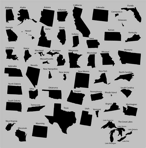 A B C Learning All 50 States Map In Alphabetical Order Worksheets