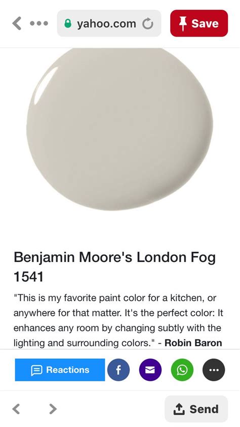 Une teinte qui, en plus d'apporter de la lumière, est indémodable. Pin by Karin Tadych on Interior Paint | Benjamin moore london fog, Favorite paint colors ...