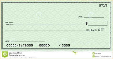 Blank Check Template Template Business