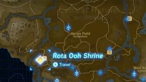 Zelda Breath Of The Wild Rota Ooh Shrine Guide