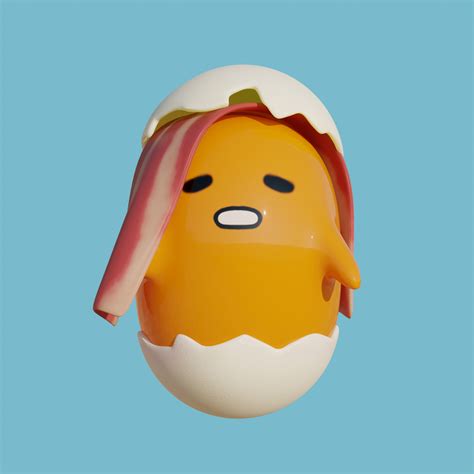 Artstation Gudetama Fan 3d Art