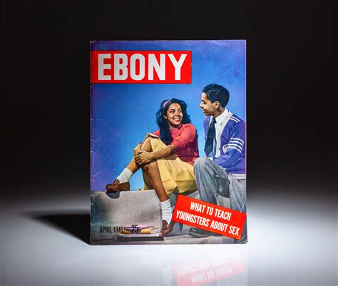 Ebony Magazine What To Teach Youngsters About Sex The First Edition