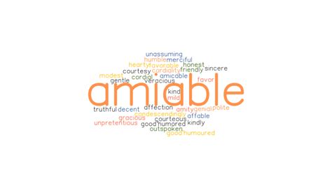 Amiable Synonyms And Related Words What Is Another Word For Amiable