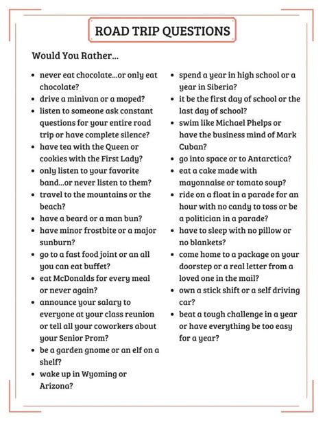 Her name is jennifer, and she is the sister of janette from camp. 100 Interesting Road Trip Questions That Will Cure Your ...
