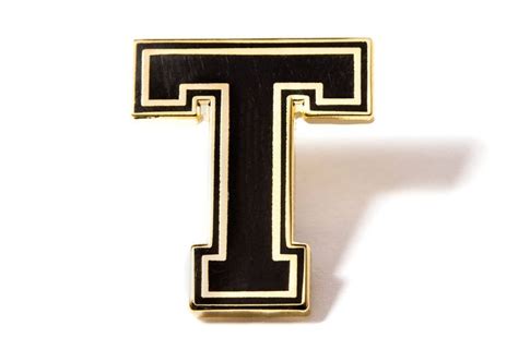 Varsity Letter Pins Black And Gold Varsity Letter Gold Lettering