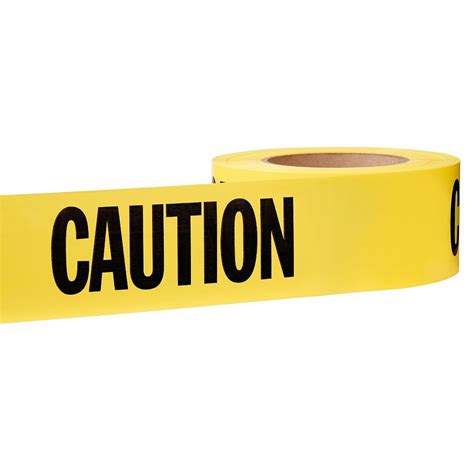 Hdx 3 Inch X 1000 Ft Caution Tape In Yellow The Home Depot Canada