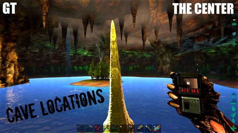 CAVE LOCATIONS And Exploration The Center Map ARK Survival Evolved