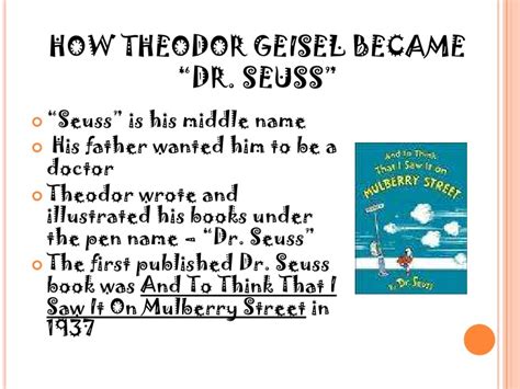 Theodor Geisel Aka Dr Seuss By Maisey Michelz