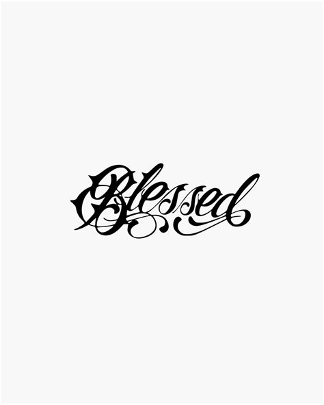 Blessed Tattoo - Fake Tattoos - Simpleink Fake Tattoos