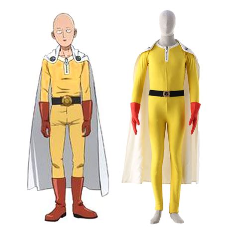One Punch Man Saitama 1st Cosplay Costumes Deluxe Edition