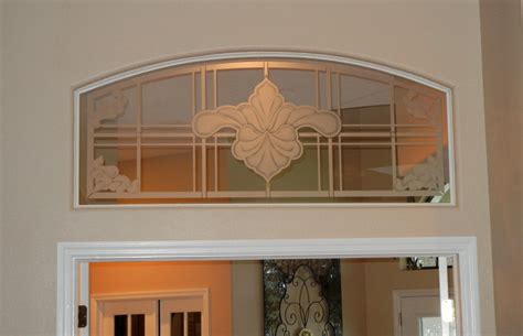 Etched glass transom to match the front doors - The Glass ...