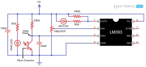 Arduino Flame Sensor Interface Flame Sensor Circuit Electronics Go