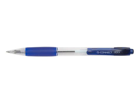 Retractable Ballpoint Pen Medium Blue Cch 3 Trax Q Connect