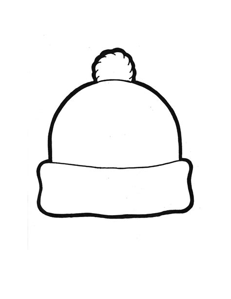Winter Hat Outline Clipart Clip Art Library