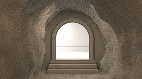 Cave Tunnel 02 3d Model Cgtrader