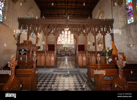 Interior Of St Marys Church In The Grounds Of Sudeley Castle Near