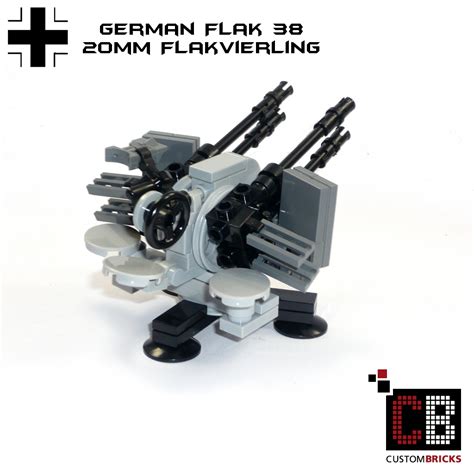 Custombricksde Lego Ww2 Wwii Wehrmacht Artillerie Artillery La