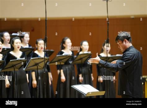 Beijing China 14th Nov 2019 Conductor Wang Linlin Leads China