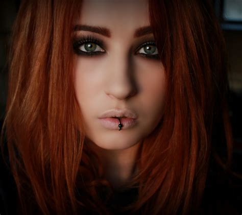 Beautiful Pierced Redhead Girl Wallpaper Download To Your Mobile From