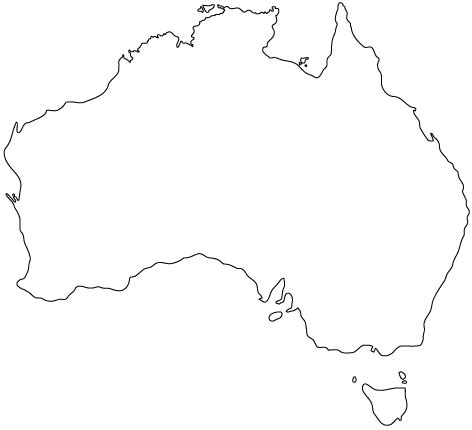 Blank Map Of Australia Clipart Best My XXX Hot Girl