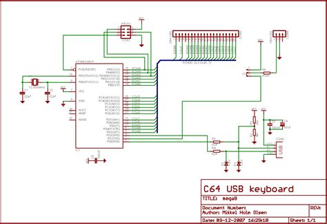 These two different types of circuit diagrams are called pictorial (using basic images) or schematic style (using industry standard symbols). SYMLiNK.DK - C64 USB Keyboard | pc keyboard circuits | Electrical Blog