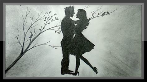 Pencil Art Love Couple Images ~ Couple Pencil Art Images Of Love