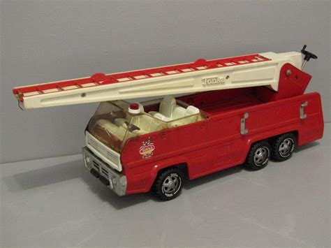 Vintage 1970s Tonka Ladder Fire Truck Pressed Steel Fire Trucks