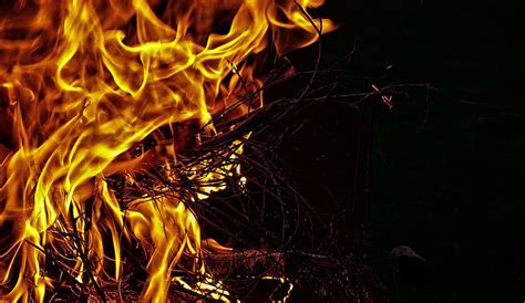 4800x900px Free Download Hd Wallpaper Fire Flame Wood Aesthetic