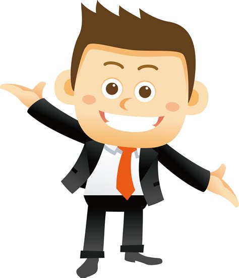 Office Animated Businessman Png Hd Png Mart