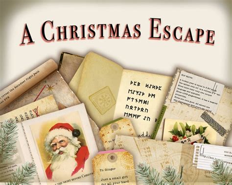 Once you make it out, it will be the best feeling to know. Escape room game. DIY printable Christmas themed escape ...