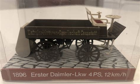 1896 Miniaturmodell Erster Daimler LKW 4 PS 12 Km H MA Shops