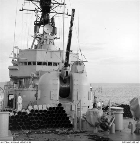 Mount 51 Five Inch Gun On The Ran Guided Missile Destroyer Hmas