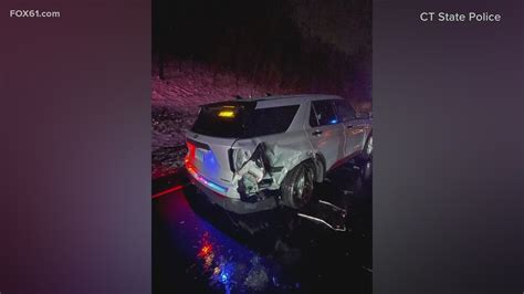 Connecticut Police Trooper Hospitalized After Crash